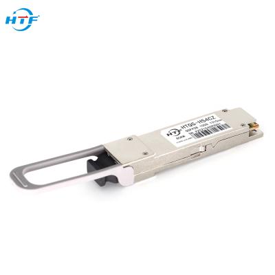 China Switch to switch compatible 80KM 100G QSFP interface HTF 100G brand equipment ZR QSFP28 1310nm optical module for sale