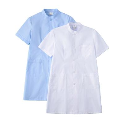 China Unisex Uniform Type OEM Time Advance Cloth Backing Material Kind Service Suit Denim Cotton Lab Order Supply Reusable Wholesale Nurse Coat for sale