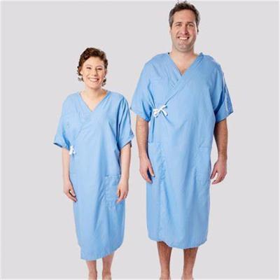 China Medical Place Wear Shirt Medical Patient Gown In Very Cheap Price For Sale Cotton Hospital Patient Gown for sale