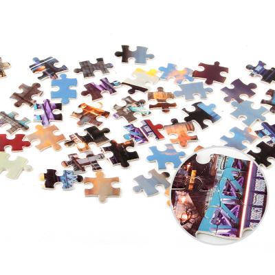 China High Quality Custom Educational Toy 2021 Oil Painting Puzzle Factory Price 1000 Pieces Big Cardboard Jigsaw Puzzle For Adults for sale