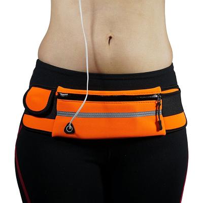 China Water Proof V-Coool Outdoor Waterproof Hiking Running Belt For Women And Men Sport Fanny Pack Waist Bag With Water Bottle Holder for sale