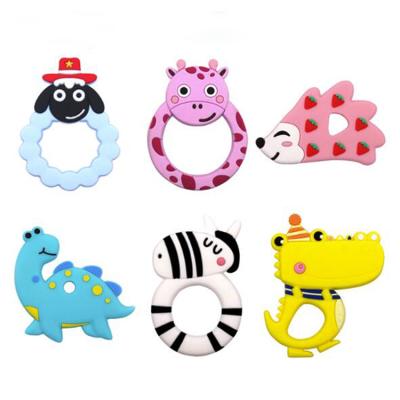 China Soft Toy Hot Sale Baby Silicon Teethers Baby Teething Toys In Stock for sale