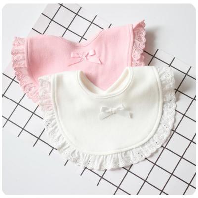 China Fashion Babies Wholesale Cute Top Princess Washable Lace Bibs for sale