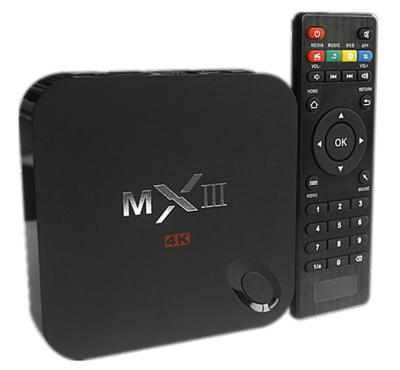 China Spitze Amlogic S802 gesetzter Fernsehkasten HD intelligenter Blitz 8G, Internet-Fernsehen Hd Fernsehkasten-MXIII 1080P EMMC zu verkaufen