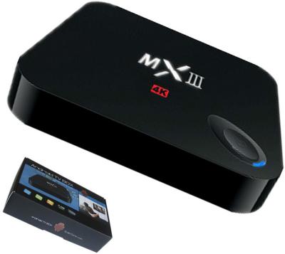 中国 MXIII 4K スマートな TV 箱のアンドロイド 4.4 の Amlogic S802 のクォード中心の WiFi のメディア プレイヤー 販売のため