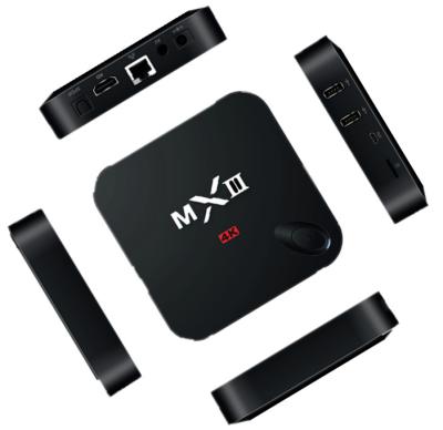 China Kern 4K Media Player WiFi Fernsehkasten MXIII Amlogic S802 Viererkabel-Kern Bluetooths Octa ARM Mail450 zu verkaufen