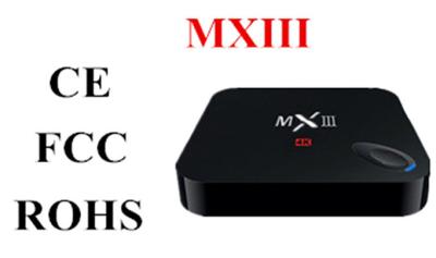 中国 MXIII スマートな TV 箱のメディア プレイヤー ブルートゥース 2G/8G Amlogic S802 のクォードの中心 2.0GHz 販売のため