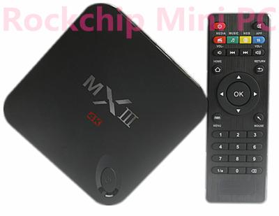 中国 1G/8G Amlogic の小型 PC MXIII Amlogic S802 のクォード中心 TV 箱 1080P 販売のため