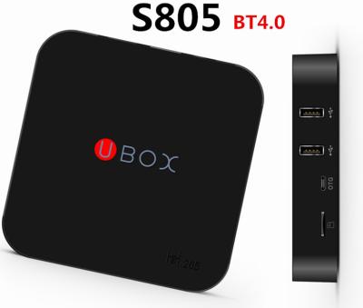 中国 UBOX 人間の特徴をもつスマートな TV 箱のメディア プレイヤーの Mxq Amlogic S805 の皮質 A5 のクォードの中心 Mali450 販売のため