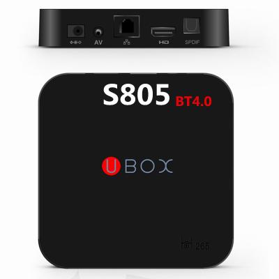 中国 1080P UBOX TV 箱の Amlogic S805 のクォードの中心の皮質 A5 H.265 ハードウェア 販売のため