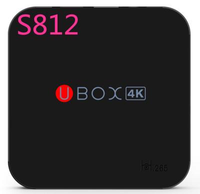 China Android 4,4 Media Player UBOX-Viererkabel-Kern 4K intelligenter Fernsehkasten-WiFis Amlogic S812 zu verkaufen