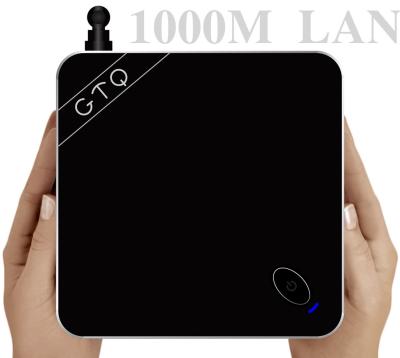 中国 1000M LAN HD クォードの中心スマートな TV 箱 GTQ の RAM 2G ROM 8G Amlogic S812 を黒くして下さい 販売のため