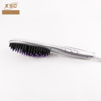 China Household Electric Hair Comb Fast Hair Straightener Brush For Hair Salon for sale