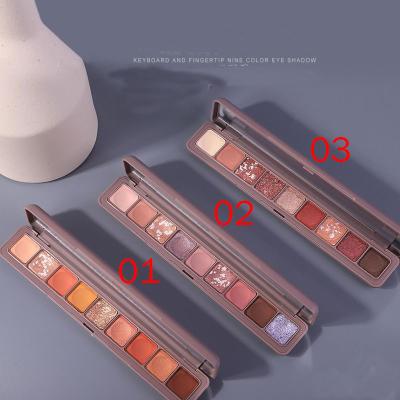 China Waterproof Dye Eyeshadow Palette Eyeshadow Makeup Cosmetic Top Pressed Eyeshadow Pans Custom Logo Your Own Brand for sale