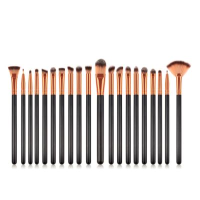 China Angular blush go pro eye makeup 20pcs set brush gold black best selling products in usa maquillaje private label for sale