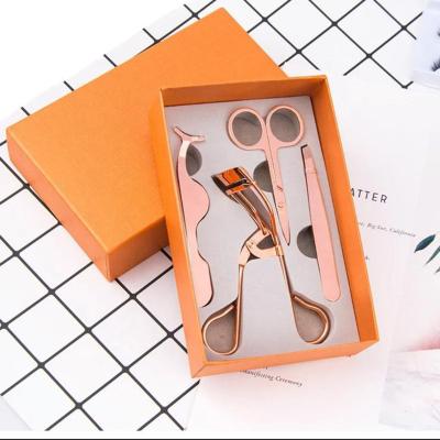 China Beauty Care Makeup Tools Eyelash Curler Rose Gold Sets With Gift Box for sale