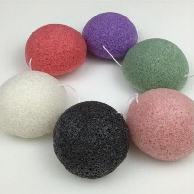 China Hot sale 100% stock konjac sponges ready powder or base makeup remover natural facial massage cleansing konjac sponge for baby for sale