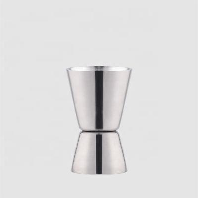 China Viable factory direct small stainless steel wine measure custom measuring cup 20ml 40ml 30/60ml 25/50ml with logo for sale