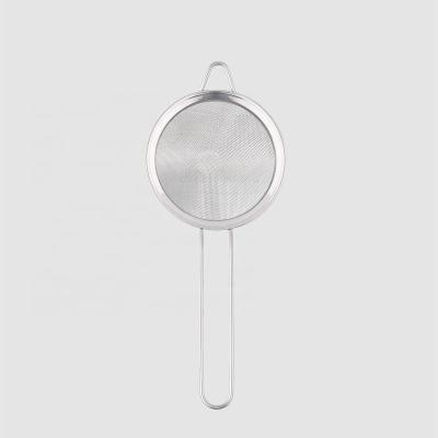 China Factory Direct Stainless Steel Viable Kitchenware Cheap Food Fine Mesh Strainer With Handle for sale