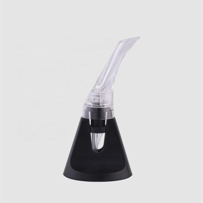 China Modern Cute Modern Classy Direct Viable Plastic Liquor Factory Cover Spirit Wine Bottle Holder Spout White Pourer for sale