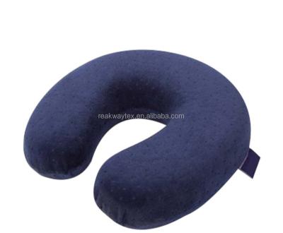 China Massage china supplier velvet U shape neck pillow memory foam travel neck pillow for sale