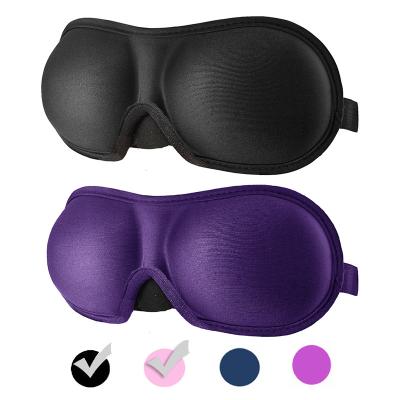 China PORTABLE 3D Contoured 100% Blackout Memory Foam Sleeping Eye Mask for sale