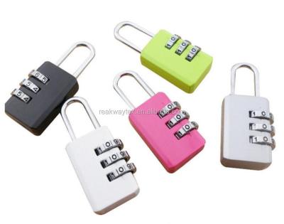 China Zinc Alloy Luggage Lock 034 3 Digit Reset Combination Zipper Lock for sale