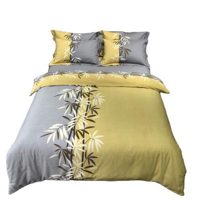 China 2020 New Jungle Style Disposable Bamboo Cotton Cotton Fabric Bedding Set Comforter Cover Queen Size Sanding King Size Duvet Cover Set for sale