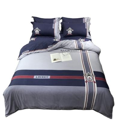 China 2020 New Design Disposable Cotton Fabric Bedding Set Comforter Cover Queen Size Sanding King Size Duvet Cover Set for sale