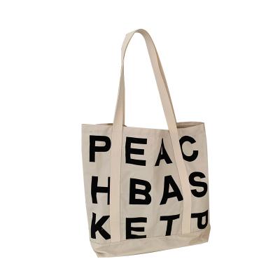 China Wholesale Custom High Quality Canvas Handled Reusable Shopping Bags Tote Bags Eco Friendly Tote for sale