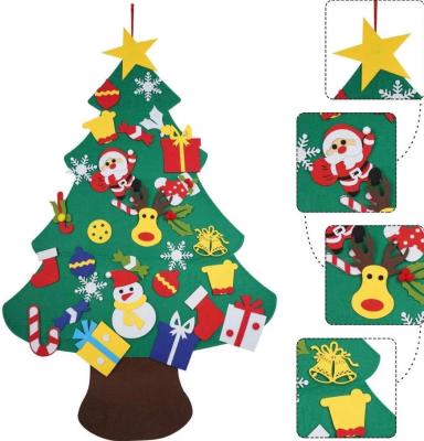 China High Quality 4 ft Felt Christmas Tree Decorating Your Own Felt Christmas Tree Kit Amazon UK 3D Felt Christmas Tree For Toddlers for sale