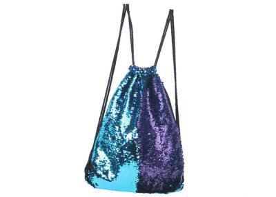 China 2018 New Combine Purple and  Blue Reversible Sequins Backpack Bag for Traveling Nessary for sale