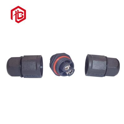 China Automotive 2 PIN L type led cable security screw wire connector ip67 waterproof outdoor led lighting connectors for sale