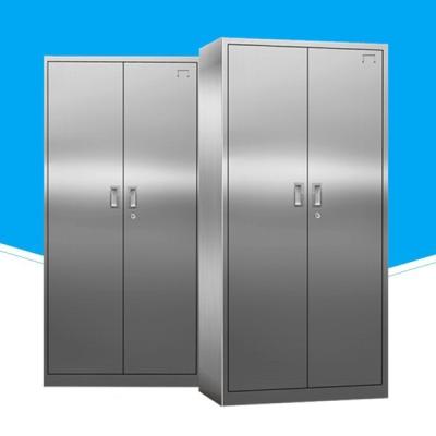 China Glass Office 2 Door Office 201 / 304 Stainless Steel Cabinets for sale