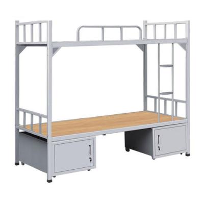 China Modern cheap military metal bunk beds SW-SF070 with desk for sale