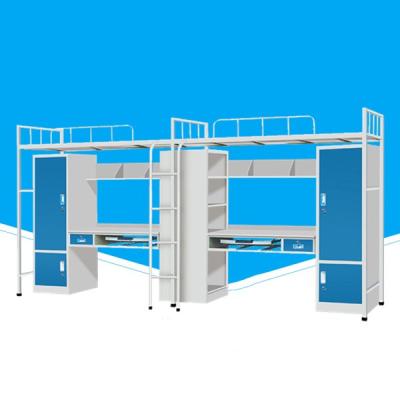 China Steel Bunk Bed Metal Frame Student Apartment Bunk Bed for sale