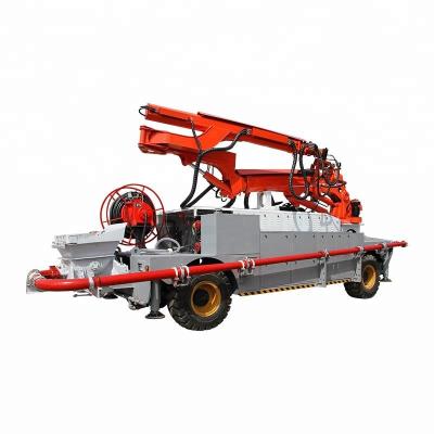 China New Mobile Remote Control Robotic Arm 100 Full Automatic Concrete Spray Machine Model for sale