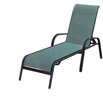 China Modern daybed fabric sling sofa outdoor pool side waterproof UV sun resist lounge chair with side table for sale