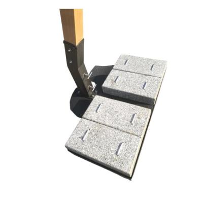 China 152kgs 4pcs Traditional Heavy Duty Outdoor Beach Garden Patio Umbrella Umbrella Stand Granite Base for sale