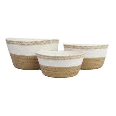 China Viable The Latest Rope Storage Basket Kitchen Storage Baskets With Lid Towel Storage Basket for sale