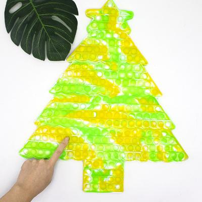 China Factory itting Christmas tree Christmas tree Bubble Toy Bubble New Year Gift Fingertip Press Toy Soft Direct Sensory Noise for sale