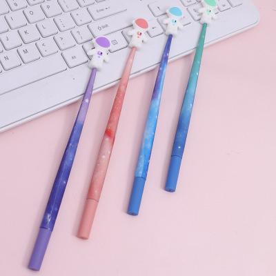 China 2022 Hot Pink Normal Amazon Selling Creative Cute Silicone Stationery Office School Astronaut Supplies Soft Cute Silicone Pen for sale