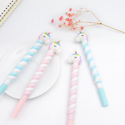 China New Normal Design Cute Unicorn Silicone Pen Creative For School And Office Writing Cute Unicorn Silicone Pen For Girls for sale