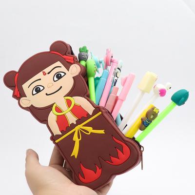 China Soft Cute Waterproof Silicone Pencil Case Large Capacity Pencil Case Office University School for sale