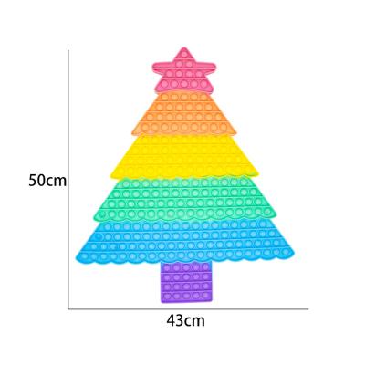 China 2022 Hot Selling Amazon Eco-friendly Material Christmas Gift Push Bubbles Christmas Tree Sensory Sensory Toys for sale