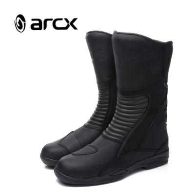 China ARCX Anti-Slippery Motorcycle Boots Waterproof Motorcycle Police Patrol Boots Motorcycle Boots With Zipper for sale