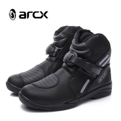 China ARCX Motorcycle Boots Men's Genuine Leather Riding Boots Anti-slippery Genuine Leather Road Traveling Boots for sale