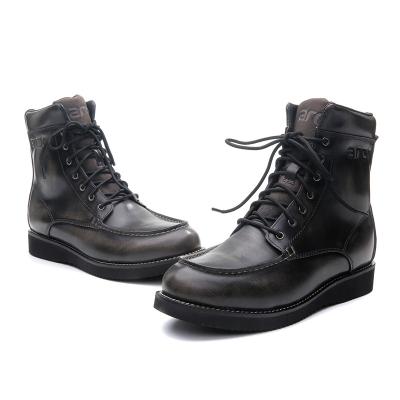 China Outdoor Combat Leather Tactical Light Black Zipper ARCX Military Boots For Men for sale