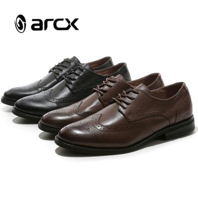 China Durable Genuine Leather ARCX Brogue Style Men Shoes Suit For Party Casual Wear Shoes for sale