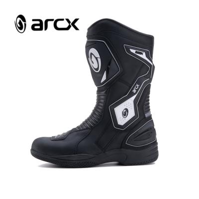 China ARCX Shock-absorbing Racing Motorcycle Boots Long Leather Riding Boots Motorcycle Boots For Men for sale